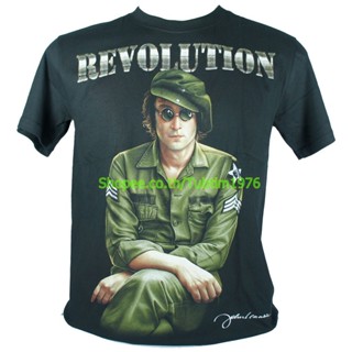 เสื้อวง John Lennon Shirt วงร็อค เมทัล สากล งานวินเทจ จอห์น เลนนอน JLN1471