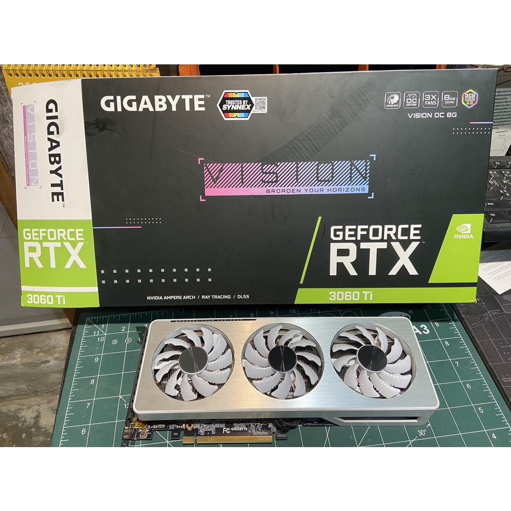 Vga Gigabyte Geforce Rtx 3060 Ti Vision Oc 8gb Gddr6 Rev20 Shopee