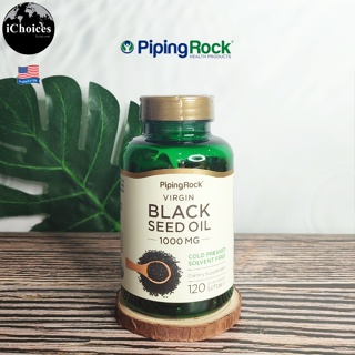 [Piping Rock] Black Seed Oil 1000 mg, 120 Softgels น้ำมันเทียนดำ