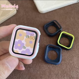 เคสป้องกัน สองสี สําหรับ smart watch series 8 7 6 5 4 SE iwatch 45 44 42 41 40 38 มม.