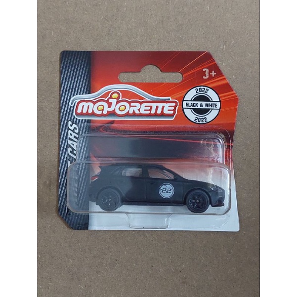 Majorette STREET CHASE CARS 2022 Hyundai i30N / i30 N / i 30N / i 30 N (สีดําและสีขาว)