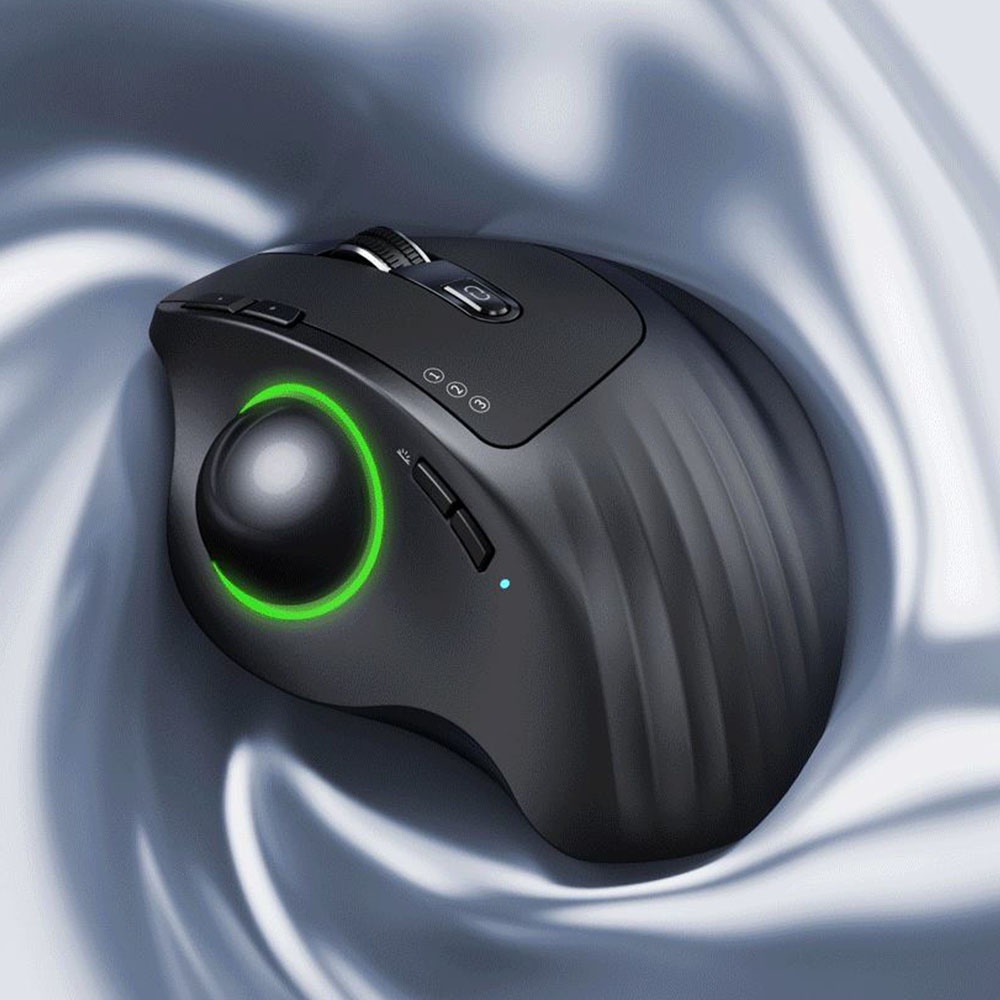 ProtoArc EM01 Bluetooth Wireless Trackball Mouse Rechargeable RGB