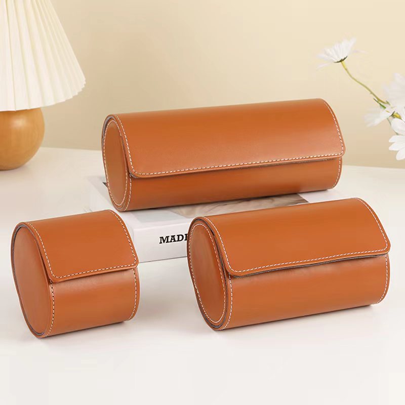 พร้อมส่ง*กล่องนาฬิกา（PUหนัง+ในผ้าสักหลาด）กล่องใส่นาฬิกาพกพา ขนาด 1 2 3 เรือน Watch Box