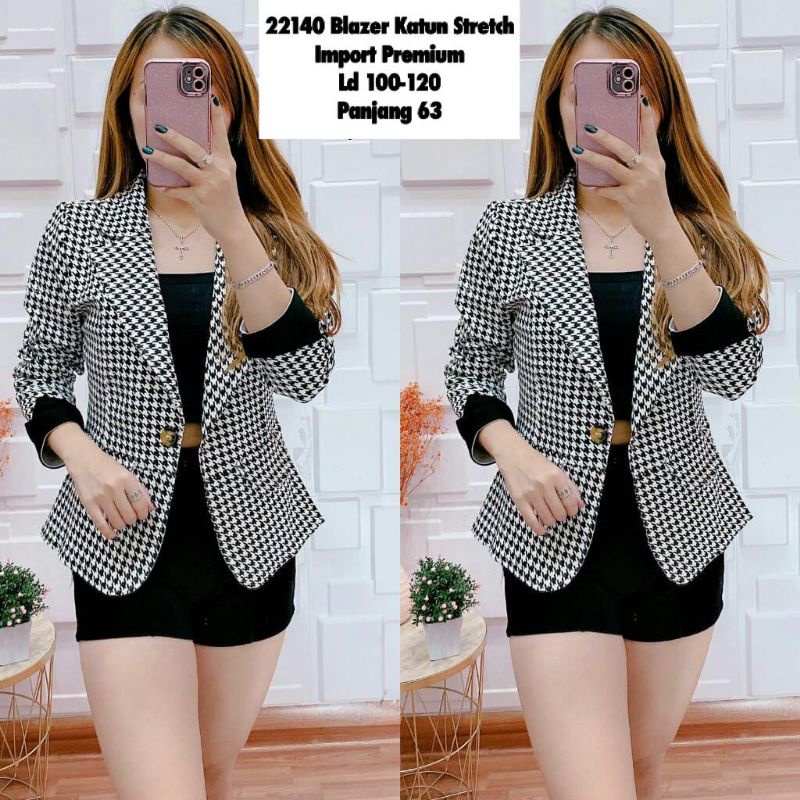 Rosse อย่างเป็นทางการ BLAZER HOONSTUT BANGKOK PREMIUM/ผู้หญิง Office BLAZER HOSTUT MOTIF/BLAZER COTT