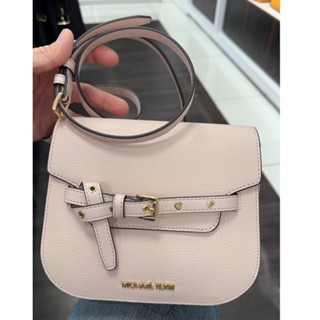 ❤❤ ของแท้!! พร้อมส่งในไทย!! Michael Kors Emilia Small Saddle Flap Xbody ❤❤ สี Power Blush