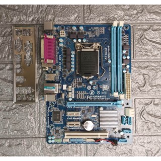 ⚡️ เมนบอร์ด gigabyte GA-B75M-D3V LGA 1155 มีฝาหลัง ฟรีSpeakerเมนบอร์ด