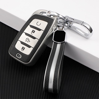 TPU Leather Car Key Case Cover For Changan CS85 CS35 Plus CS25 CS95 CS85 Coupe Car Holder Smart Remote Auto Styling Acce