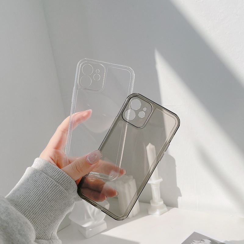 เคสโทรศัพท์มือถือ สีใส กันกระแทก สำหรับ for iPhone 11 12 13 14 Pro Max XR XS Max 7 8 Plus 13 14 Pro iPhone 11 13 เคสหลัง