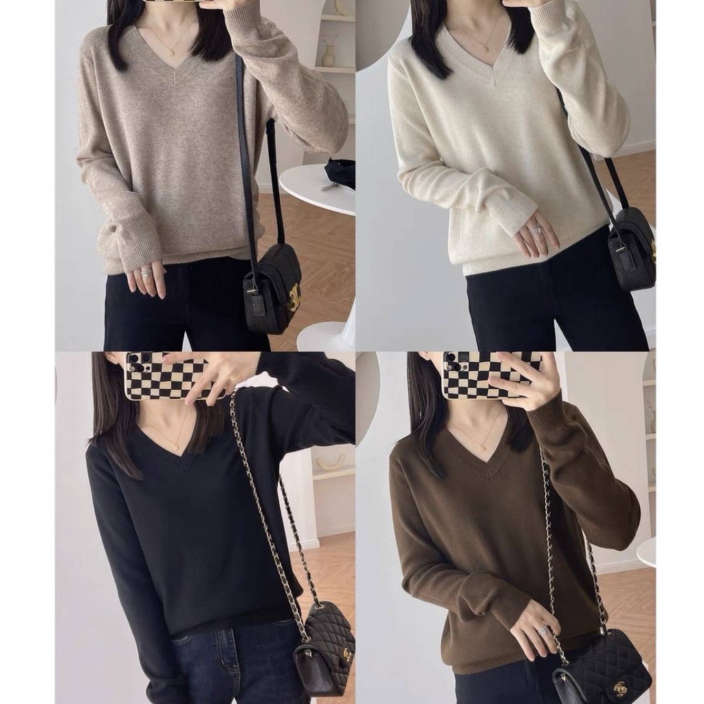 Gi-ants  ไหมพรมแขนยาว คอวี GC-250 (GIA2B)