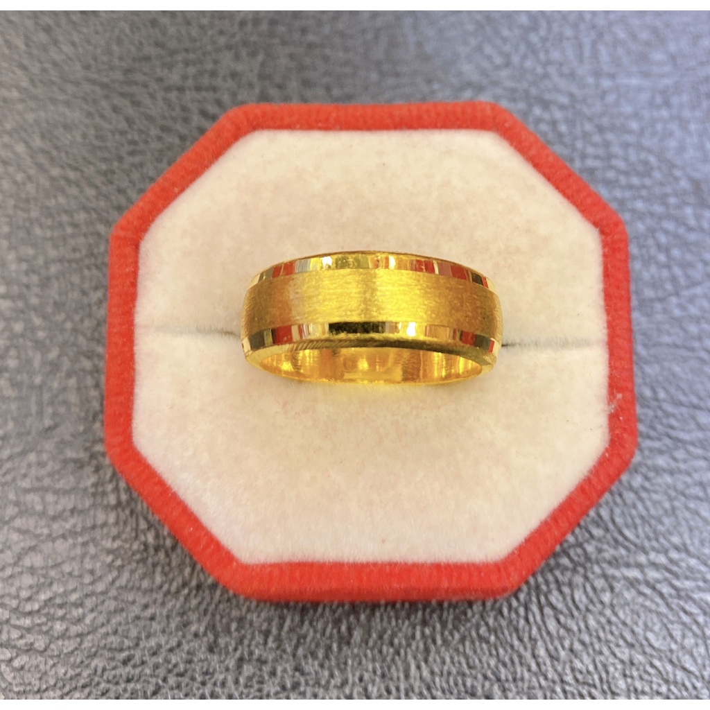 แหวนทองคำแท้1สลึง ลายขนแมว (น้ำหนัก 3.79กรัม)