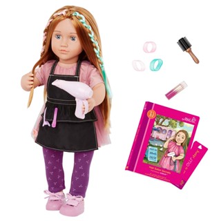 Our Generation DELUXE HAIR SALON DOLL W/ BOOK, DREW BD31334AZ