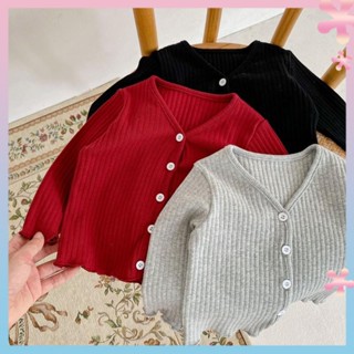 Korean-style baby clothes autumn clothes cheats small cardigan female baby Princess spring and autumn solid color coat Western style all-match coat