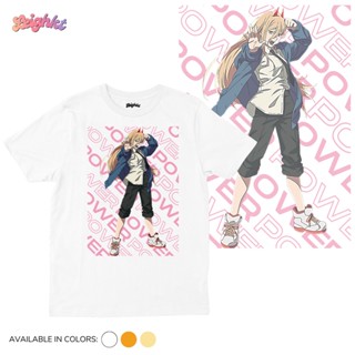 เสื้อยืด# Chainsaw Man | Power Anime Shirt 『Cotton Spandex』 Leighkt Collection