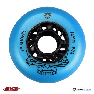 ล้อรองเท้าสเก็ต ล้อสไลด์ ยี่ห้อ Flying Eagle Sliders Wheel สีฟ้า พร้อมส่ง (แพค 4 ลูก)