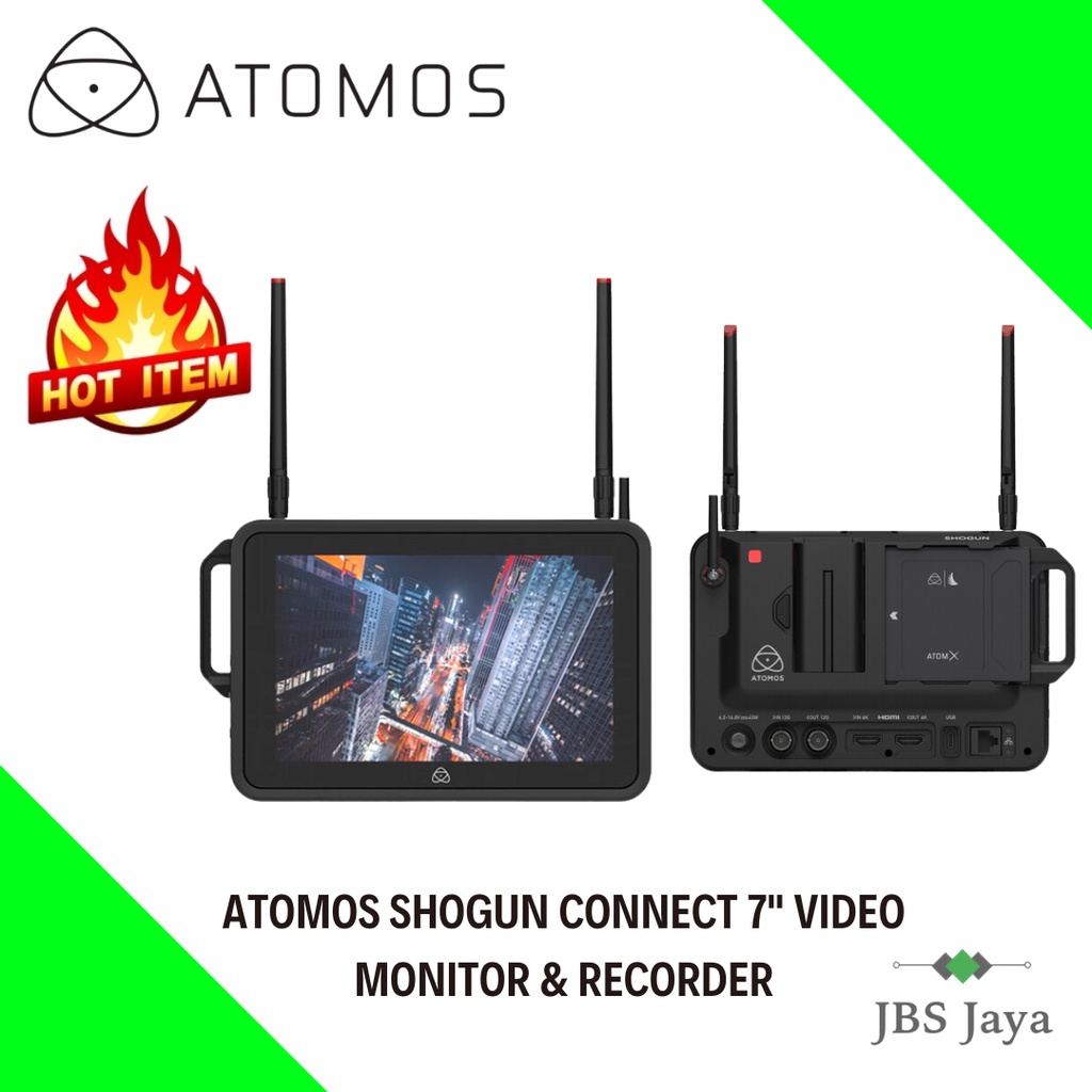 Atomos SHOGUN CONNECT 7" เครื่องบันทึกวิดีโอและเครื่องบันทึก