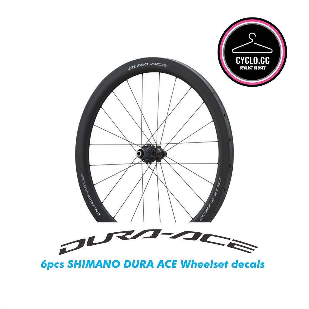 6 ชิ้น Shimano Dura-Ace ชุดล้อ สติ๊กเกอร์ปั่นจักรยาน ขอบจักรยานเสือหมอบ ชุดล้อ