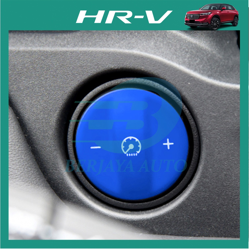 Honda HR-V HRV (2022-2025) ปุ่มควบคุมมิเตอร์ซับ Blue HRV / VEZEL 2025 Berjaya อุปกรณ์ตกแต่งรถยนต์