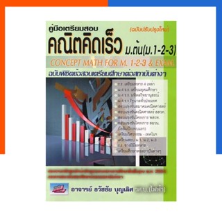 คณิต คิดเร็ว ม.ต้น ม.1 2 3 ฉบับพิชิต คู่มือเตรียมสอบ ข้อสอบโจทย์ ศึกษาต่อ ม.4 เตรียมทหาร เตรียมอุดม ธรรมบัณฑิตUS.Sration