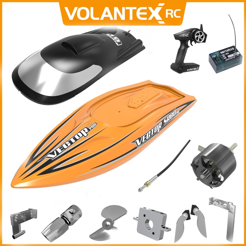 Volantex RC Boat Spare parts Shaft And Propeller/Push rod/Shaft holder/Rudder For Control Boat Vecto