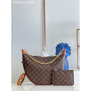 พรี​ ราคา7500 Lv Louis Vuitton Marel M46311 กระเป๋าสะพายไหล่ กระเป๋าโซ่ กระเป๋าสะพายข้างกระเป๋าสะพาย