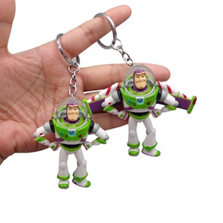 พวงกุญแจ จี้ตุ๊กตาฟิกเกอร์ Buzz Lightyear แบบตั้งโต๊ะ เหมาะกับของขวัญวันเกิด สําหรับตกแต่งบ้าน