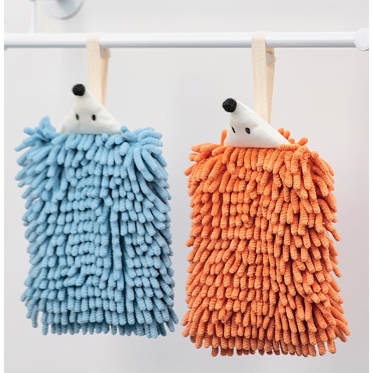 Dreamerhouse น่ารักการ์ตูนสัตว์เด็ก Chenille Hand Ball ผ้าเช็ดมือ Colosseum ผ้าเช็ดมือ ผ้าเช็ดมือ Hangable Kitchen