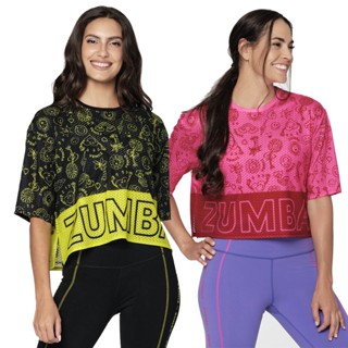 Zumba Mesh Boxy Crop Top (เสื้อครอปออกกำลังกายซุมบ้า)