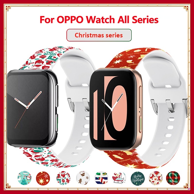 สายนาฬิกาข้อมือซิลิโคน แบบเปลี่ยน สําหรับ OPPO Watch 2 42 มม. 46 มม. OPPO Watch 41 มม. OPPO Watch 3 Pro