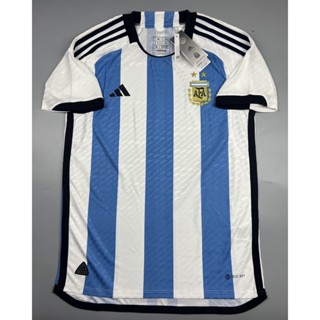 เสื้อบอล เพลเย่อ ทีมชาติ อาเจนติน่า เหย้า 2022 Player Argentina Home World Cup บอลโลก 2022 ผ้าทอเกรดดีที่สุด