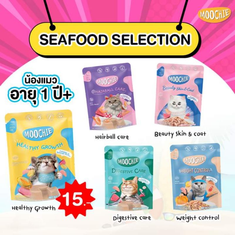 อาหารแมวเปียกMoochie
