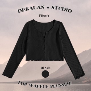 TOP WAFFLE PLUSSIZE🖤