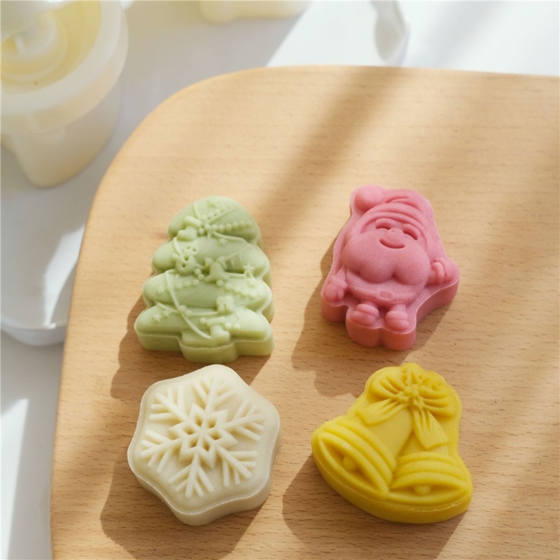 SIY 30g Christmas Series Pastry Moulds Mooncake Molds Mooncake Moulds Hand Pressure
