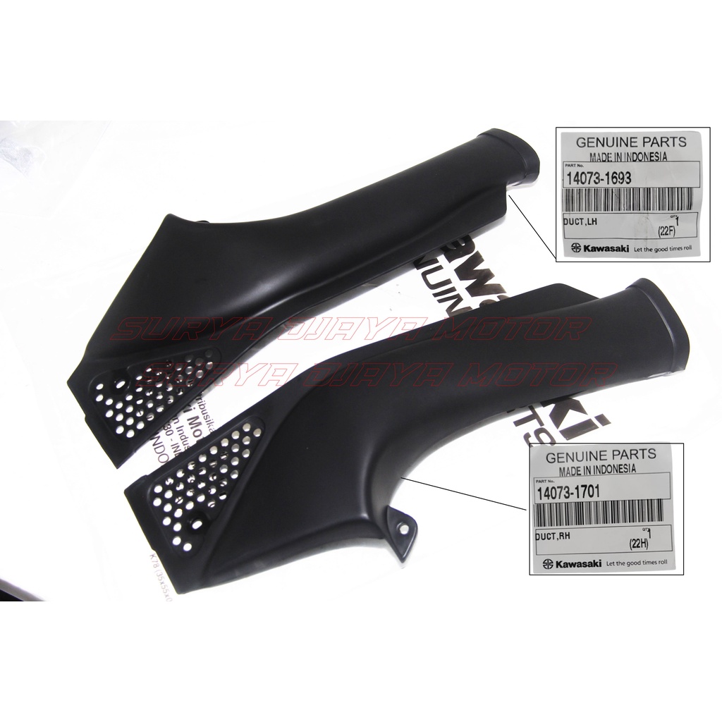 Airscoop Air Scoop Airscope Duct Deck Air ช่องทาง Ninja Rr เก่า Zx 150 เดิมซ้าย 14073-1693 ขวา 14073-1701