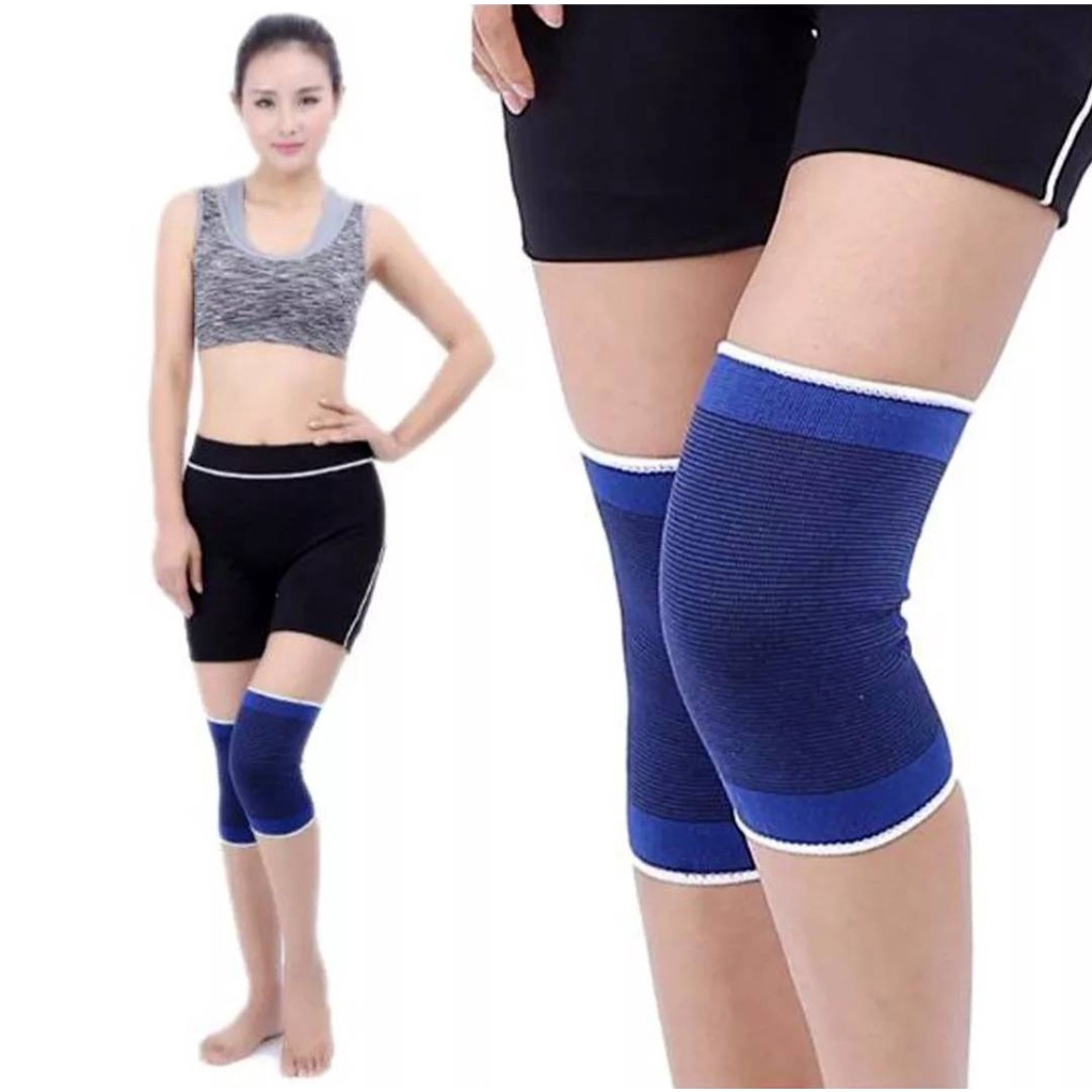 ผ้ารัดพยุงหัวเข่า KNEE SUPPORT มีกล่องละ 1 ชิ้น / 2 ชิ้น ป้องกันการบาดเจ็บ(เล่นกีฬาหรือทำงานหนัก)