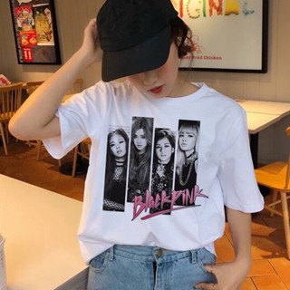 blackpink t shirt kindness tee t-shirt graphic video game Women Large Size japanese เสื้อยืดแขนสั้นเกาหลี satan