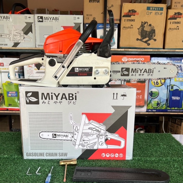 เลื่อยยนต์ เลื่อยโซ่ MIYABI มิยาบิ รุ่น 5200 เครื่องตัดไม้ เครื่องเลื่อยตัดไม้