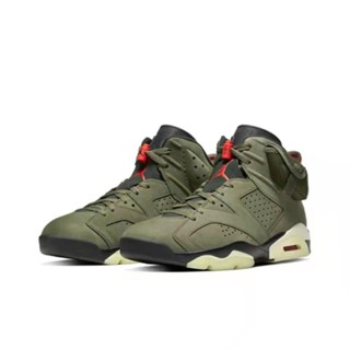 Nike Air Jordan 6 Rugby Green Tennis รองเท้าเทนนิส