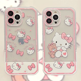 เคสโทรศัพท์มือถือ ซิลิโคนนิ่ม ใส กันกระแทก ลาย kuromi Sanrio Cinnamoroll Stitch Family พร้อมขาตั้ง สําหรับ iPhone 14 11 13 12 Pro Max XS XR XSMAX 7 plus