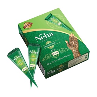 Neha Henna tattoo 1 Cone สีเพ้นท์ตามร่างกาย อยู่บนผิวได้ 5-7 วัน