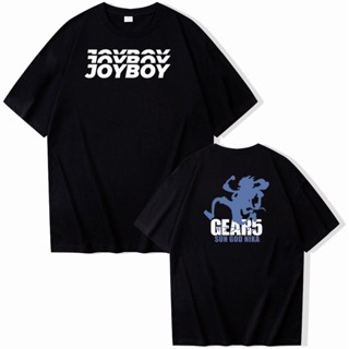 เสื้อยืดใหม่ เสื้อยืดชิ้นเดียว Luffy Gear 5 Joyboy พิมพ์ฤดูร้อนแขนสั้นพิมพ์การ์ตูน Top