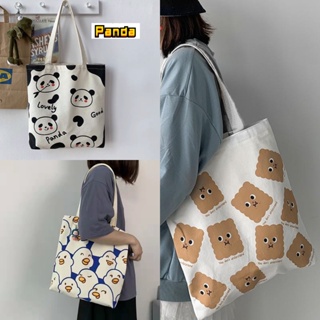 กระเป๋าผ้า กระเป๋าสะพาย TOTE BAG  กระเป๋าสะพายมินิมอล สไตล์เกาหลี TT-632