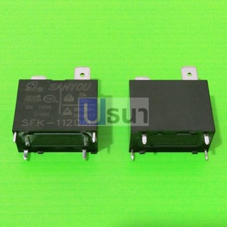 รีเลย์ แอร์ Relay คอยล์ 12VDC 4 ขา 20A 250VAC **ของแท้** #SFK-112DM SANYOU (1 ตัว)