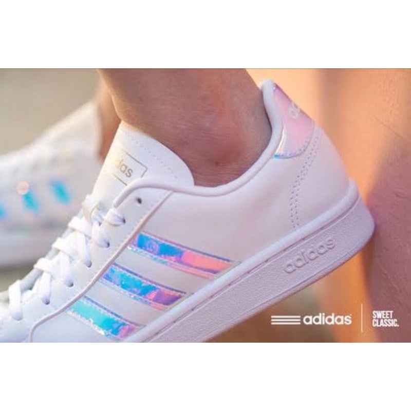 รองเท้า adidas โฮโลแกรม "Pink Hologram" 38 24 มือสองแท้💯ส่งฟรี