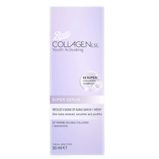 Boots Collagenese Youth Activating Super Serum 30ML บู๊ทส์ คอลลาจีนีส ยูธ แอคทิเวทติ้ง ซุปเปอร์ ซีรั่ม 30 มล.