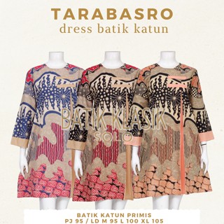 Tarabasro เสื้อทูนิค ผ้าบาติก ลายนามธรรม