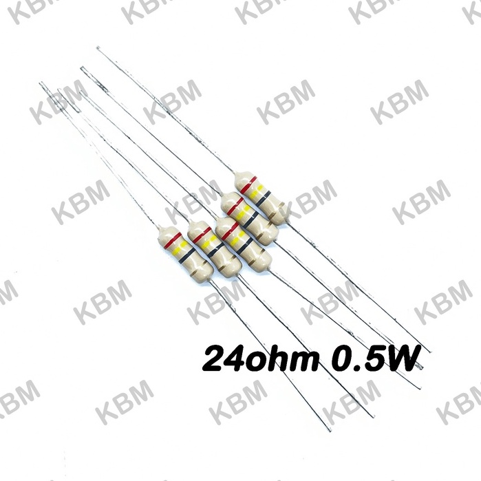 Resistor ตัวต้านทาน 24ohm 25ohm 0.25W 0.5W 1W 2W 3W 5W 10W