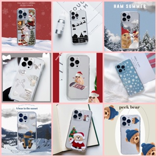 🇰🇷 【Downtown Cristmas Collection】 Clear Jelly Hard Tank Card Pocket Case 13 Pro Max Mini Galaxy s22 Made in Korea
