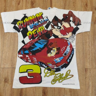 TAZMANIA NASCAR BOOTLEG เสื้อลายการ์ตูน เสื้อลายน่ารัก เสื้อวงเสื้อทัวร์