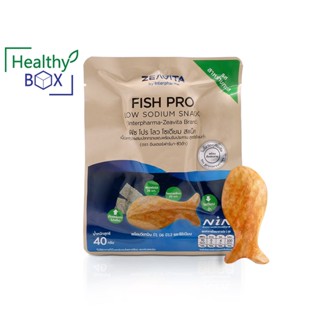 ZEAVITA Fish Pro Low Sodium Snack 40g.รสสาหร่ายทะเล เหมาะกับ ผู้ป่วยโรคโต พร้อมทานได้ทันที (v)