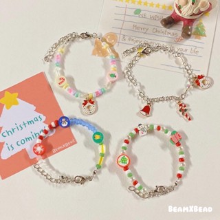 🪵Christmas bracelet :🍒) กำไลลูกปัดคริสมาสต์